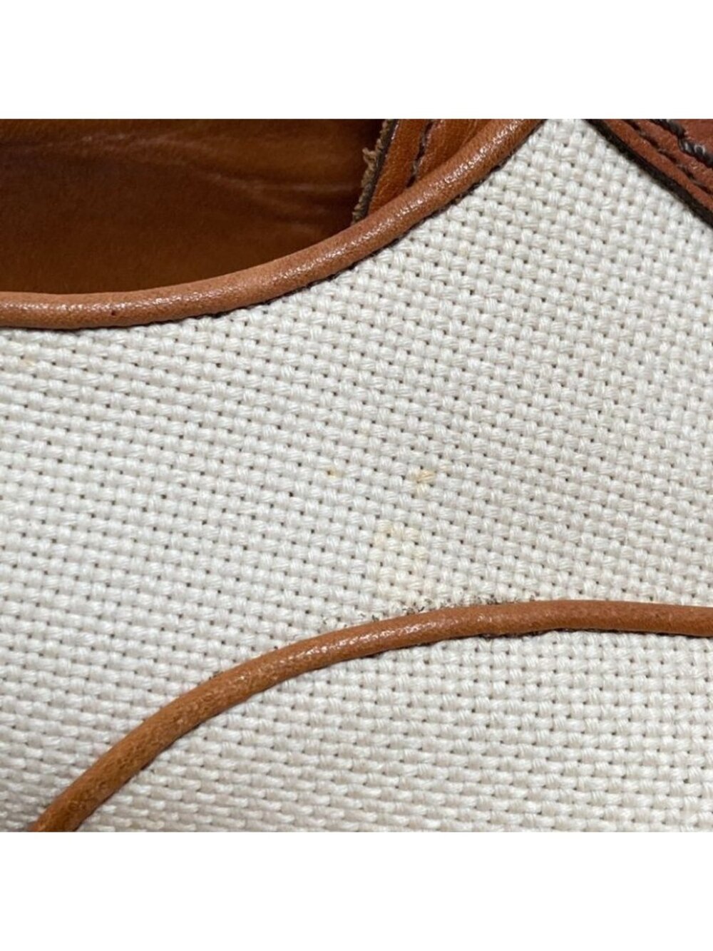 Louis Vuitton Leather Canvas Business Shoes Brown Ecru - Picture 12 of 13